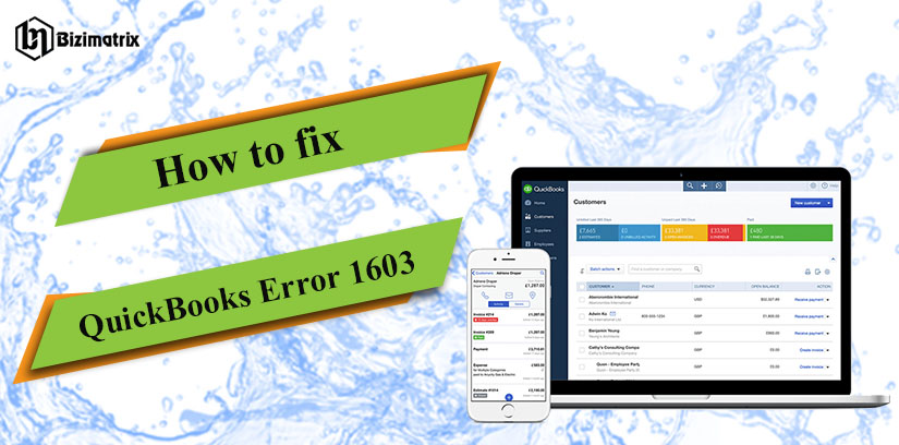 How to Fix QuickBooks Error 1603