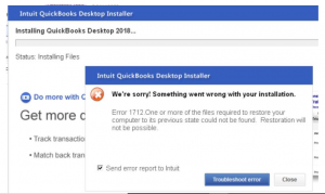 Quickbooks error 1712